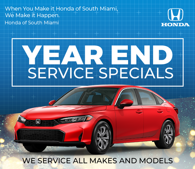 Year End Service Specials - At Honda of South Miami