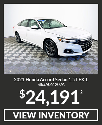 Certified Pre-Owned 2021 Honda Accord Sedan 1.5T EX-L