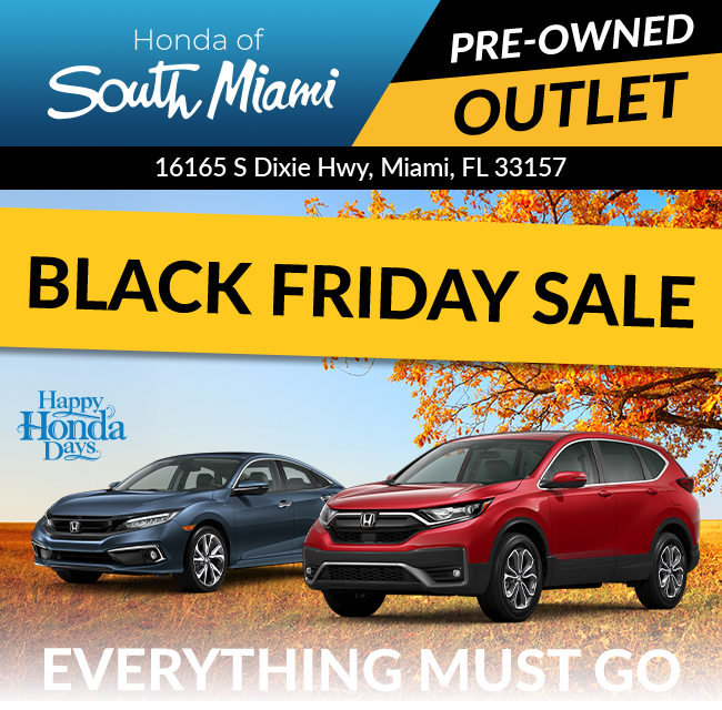 Honda of South Miami Pre-Owned Outlet |Fall Sale - Everything must go