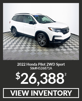 Certified Pre-Owned 	2022	Honda	Pilot	2WD Sport