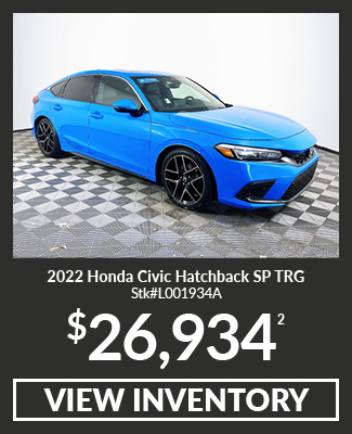 Pre-Owned 2022 Honda Civic Hatchback SP TRG