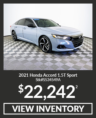 Certified Pre-Owned 2021 Honda Accord Sedan 1.5T Sport SE