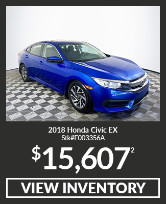 Pre-Owned 	2018	Honda	Civic	EX