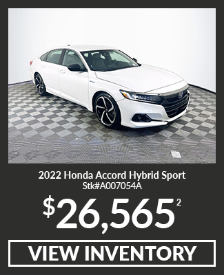 Certified Pre-Owned 	2022	Honda	Accord	Hybrid Sport