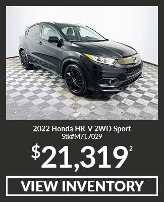 Certified Pre-Owned 	2022	Honda	HR-V	2WD Sport