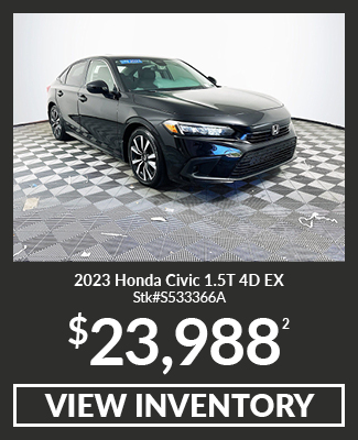 Certified Pre-Owned 	2023	Honda	Civic	1.5T 4D EX