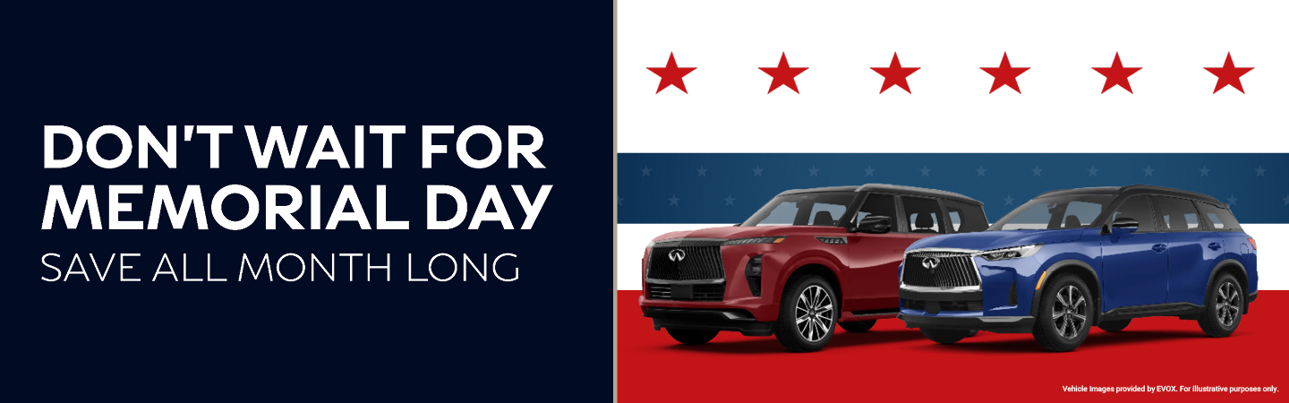Memorial Day Savings at INFINITI of Hilton Head