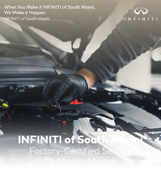 INFINITI of South Miami factory certified service for Nissan models