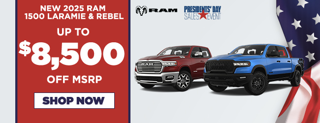 2025 RAM 1500 Laramie and Rebel offer