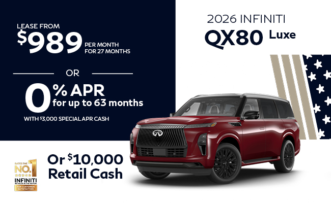2026 INFINITI QX80 Luxe offer