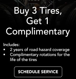 Buy 3 tires get 1 complimentary