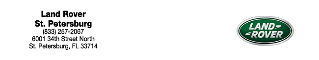 Jaguar Land Rover of St. Petersburg header