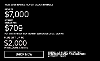 New 2026 Range Rover Velar Models offer