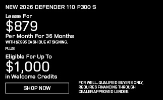 New 2026 Defender 110 Models offer