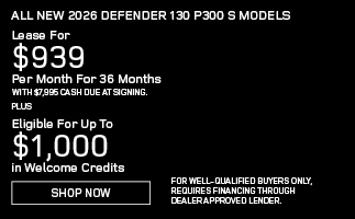 New 2026 Defender 130 offer