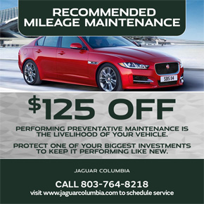 125 dollars off recommended mileage maintenance