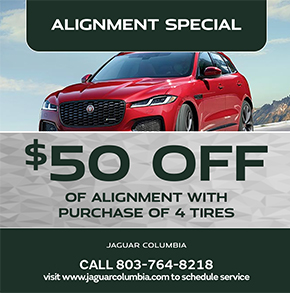 special offer on alignment with purchase of 4 tires