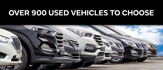 Over 900 Used vehicles to choose