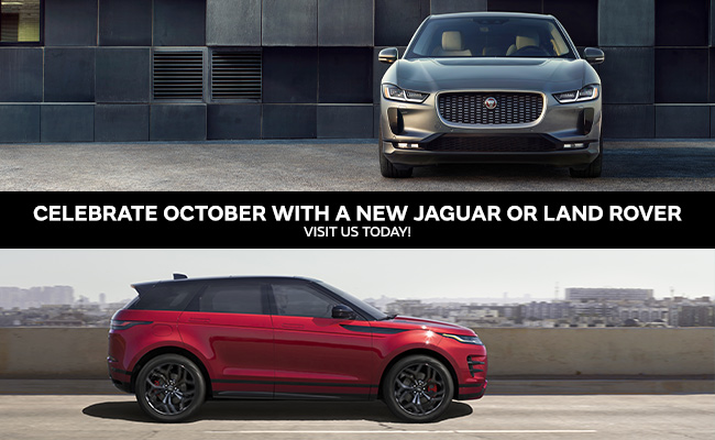 celebrate October with a new Jaguar or Land Rover