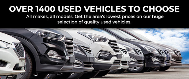 over 1400 used vehicles to choose from