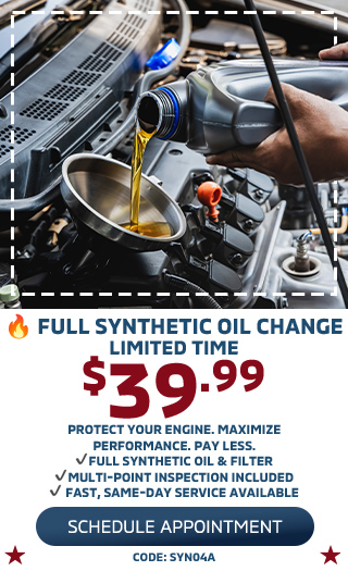 Full Synthetic oil change special