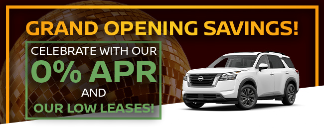 Grand opening savings!