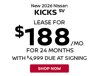 2026 Nissan Kicks offer