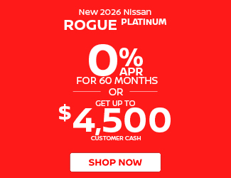 2026 Nissan Rogue Platinum offer