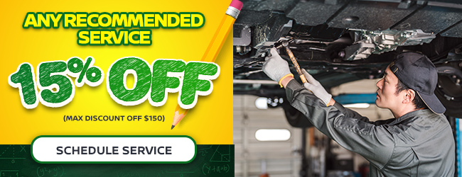 Any recommended service 15 precent off offer