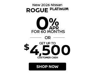 2026 Nissan Rogue Platinum offer