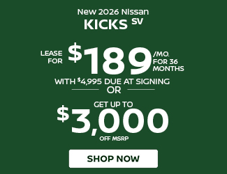 NEW 2026 Nissan Kicks SV offer