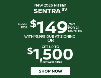 NEW 2026 Nissan Sentra SV offer