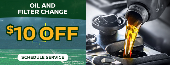 Oil and Filter Change $10 off offer