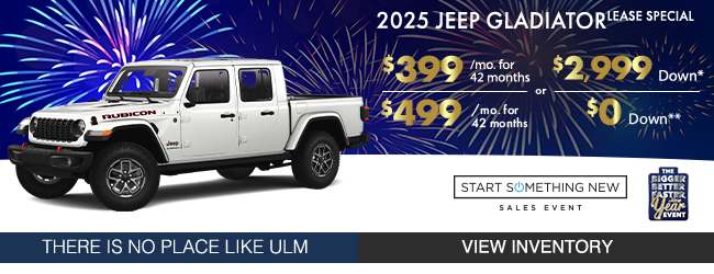 2025 Jeep Gladiator Lease Special