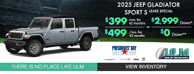 2025 Jeep Gladiator Lease Special