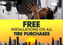 Free Installations on all Tire Purchases