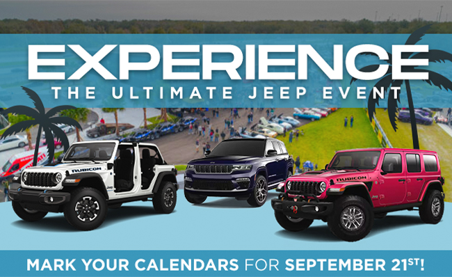 Experience the ultimate Jeep event - Mark your calendars for September 21st