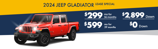 2024 Jeep Gladiator Lease Special