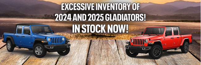 Excessive inventory of 2024 and 2025 Gladiators! In stock now!