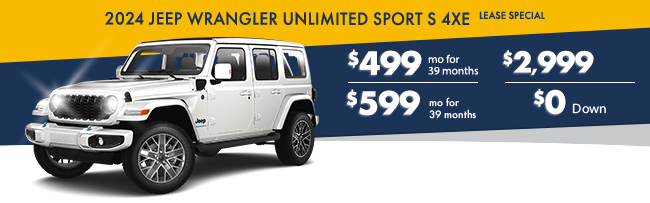 2024 Jeep Wrangler Unlimited Lease Special