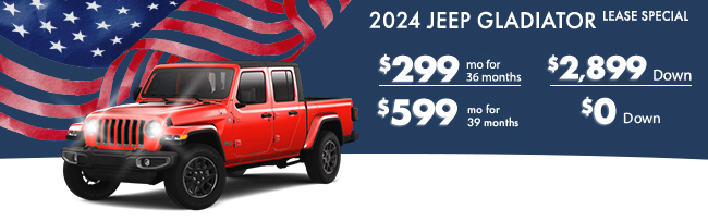 2024 Jeep Gladiator Lease Special