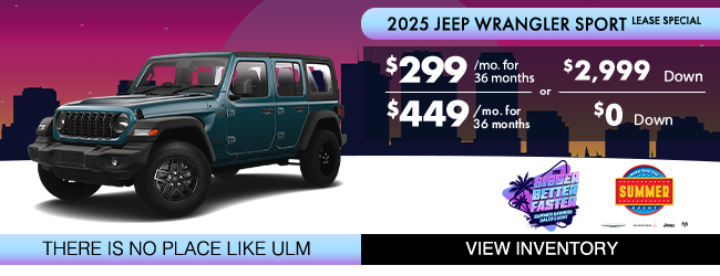 2025 Jeep Wrangler Lease Special