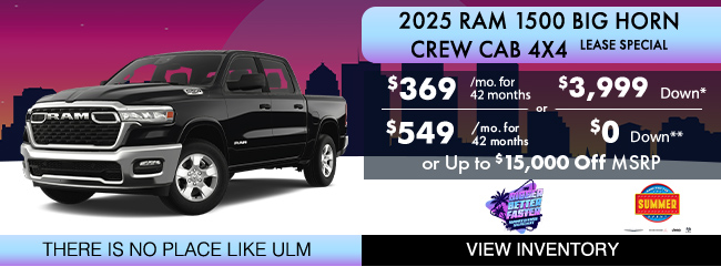 RAM 1500 Big Horn lease special
