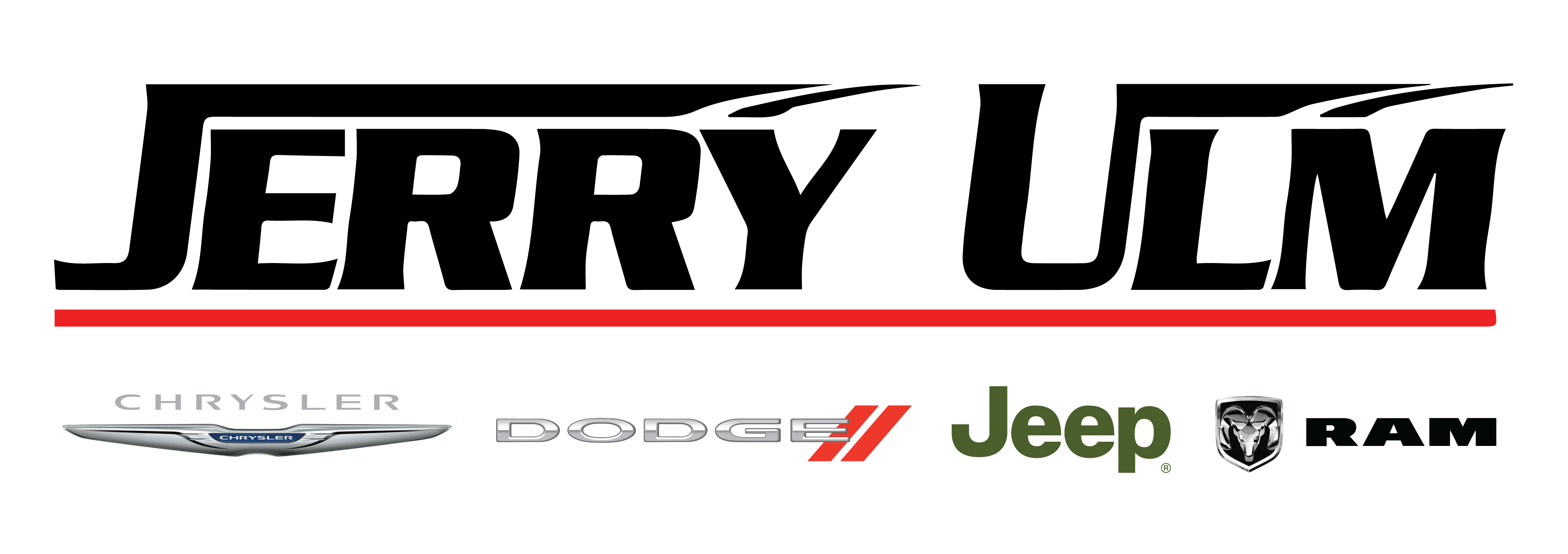 Jerry Ulm Chrysler, Dodge, Jeep, Ram Logo