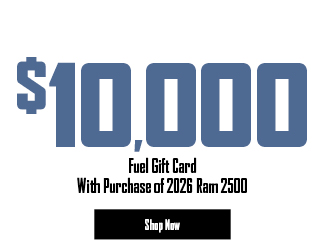 Gas Gift Card with Purchase of 2026 Ram 2500 offer