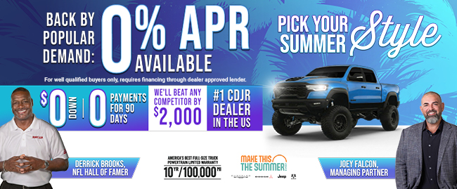 Pick your Summer Style at Jerry Ulm Chrysler Dodge Jeep RAM