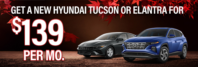 Hyundai Tucson or Elantra offer