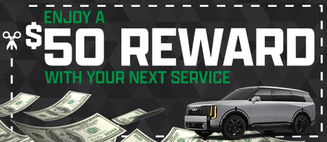 Emjoy a $50 Reward with your next service