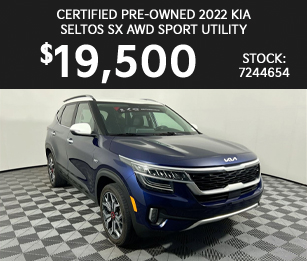 CERTIFIED PRE-OWNED 2022 Kia Seltos SX AWD Sprot Utility