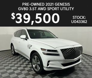 PRE-OWNED 2021 Genesis GV80 3.5T AWD Sport Utility